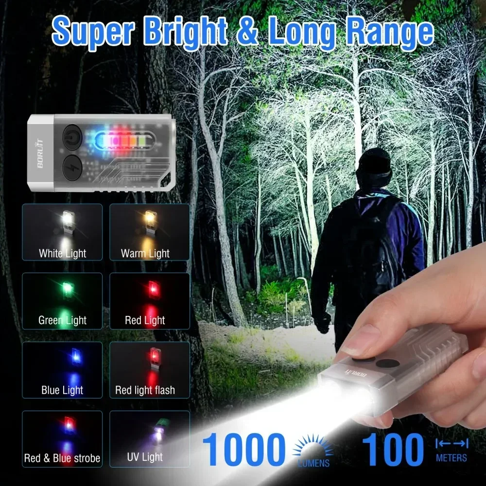 BORUiT V10 Keychain UV LED EDC - đánh giá và giá Outdoor Adventure Camp